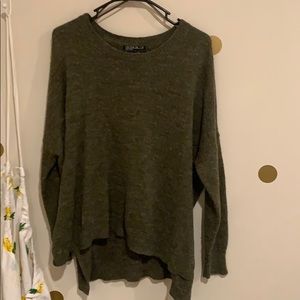 Army green sweater